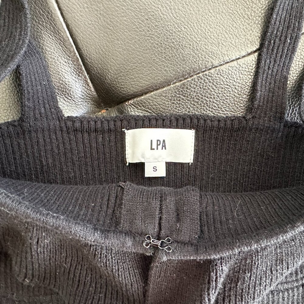 LPA Revolve Rib Knit Ruffle Crop Top - Picture 3 of 5